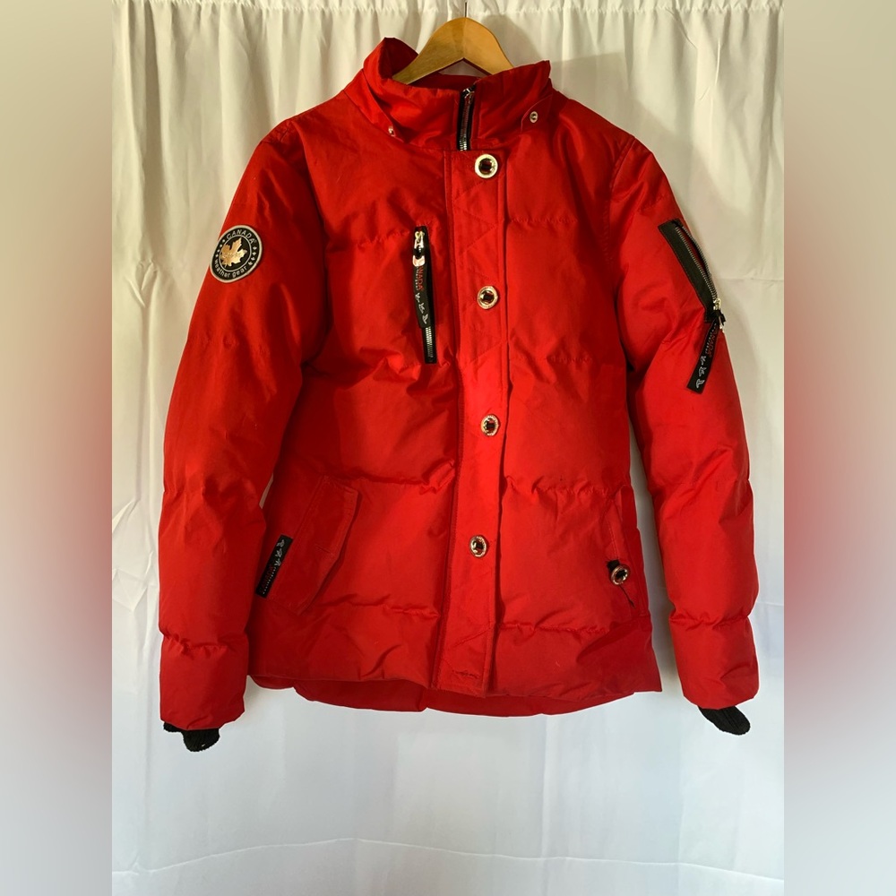 Premium Goose Down Filled Canada Weathergear Red Winter‎ Coat Jacket Puffer Warm